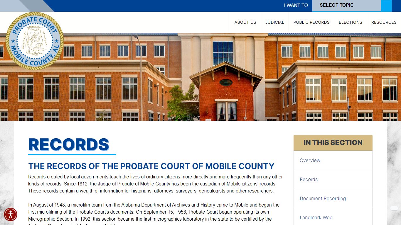 Public Records - Mobile County Probate Court